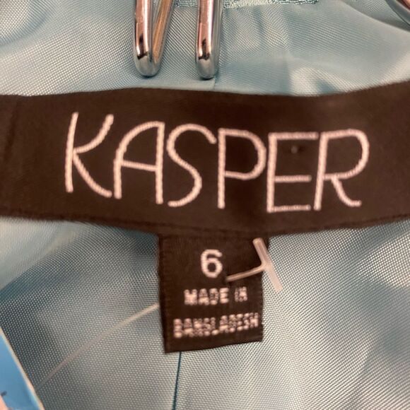Kasper Sz. 6 Turquoise Vtg Appeal Suit - Picture 4 of 5